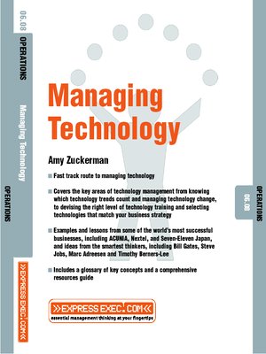 cover image of Technology Management